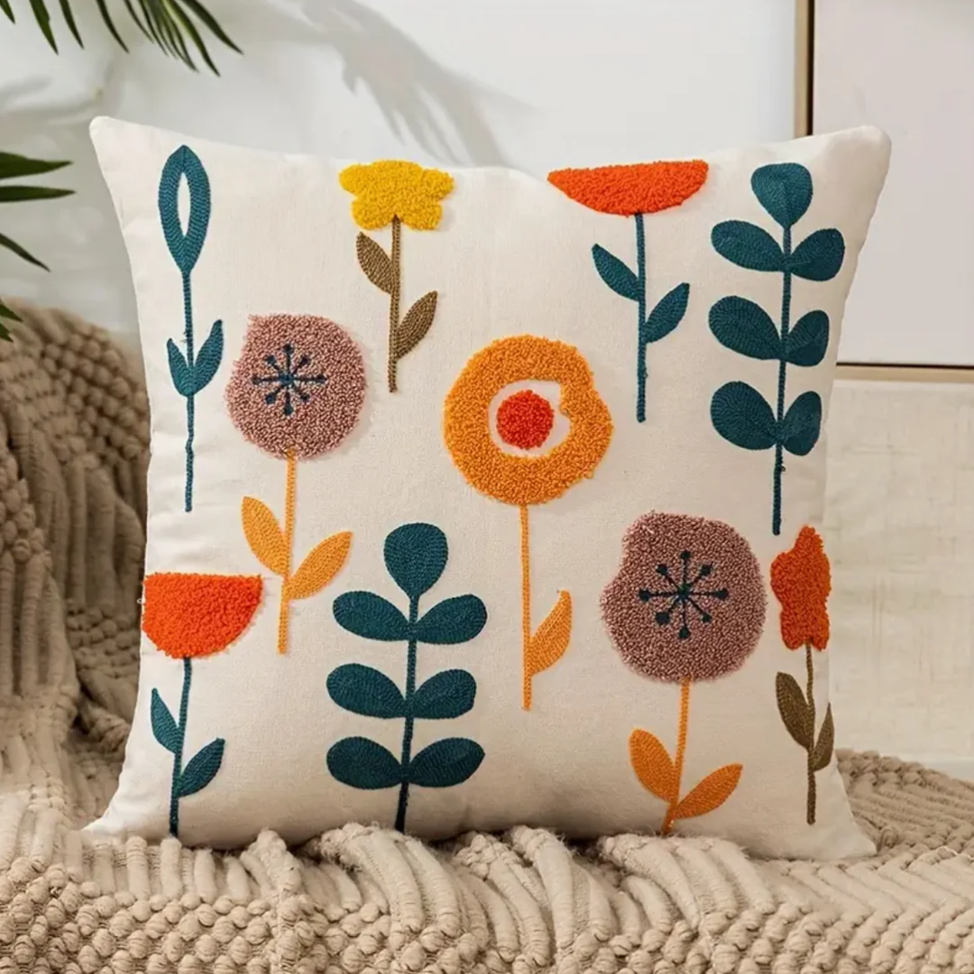 Loxi - Decorative cushion with floral print 2