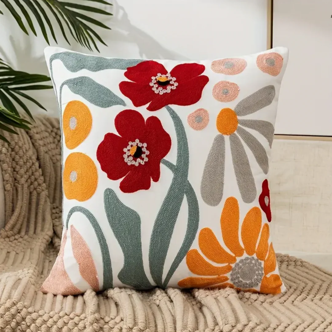 Loxi - Decorative cushion with floral print 0