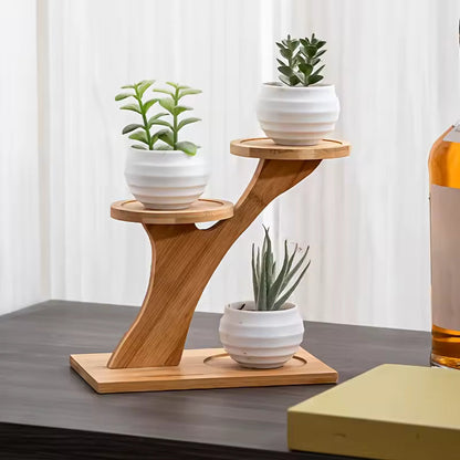 Bamboo Shelf | Compact Desktop & Balcony Organizer 1