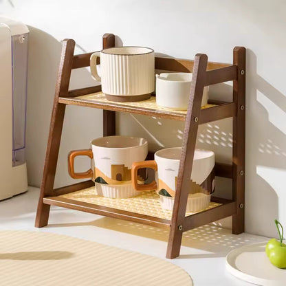 Bamboo Kitchen Organizer | Multi-Purpose Cup & Mug Holder 1