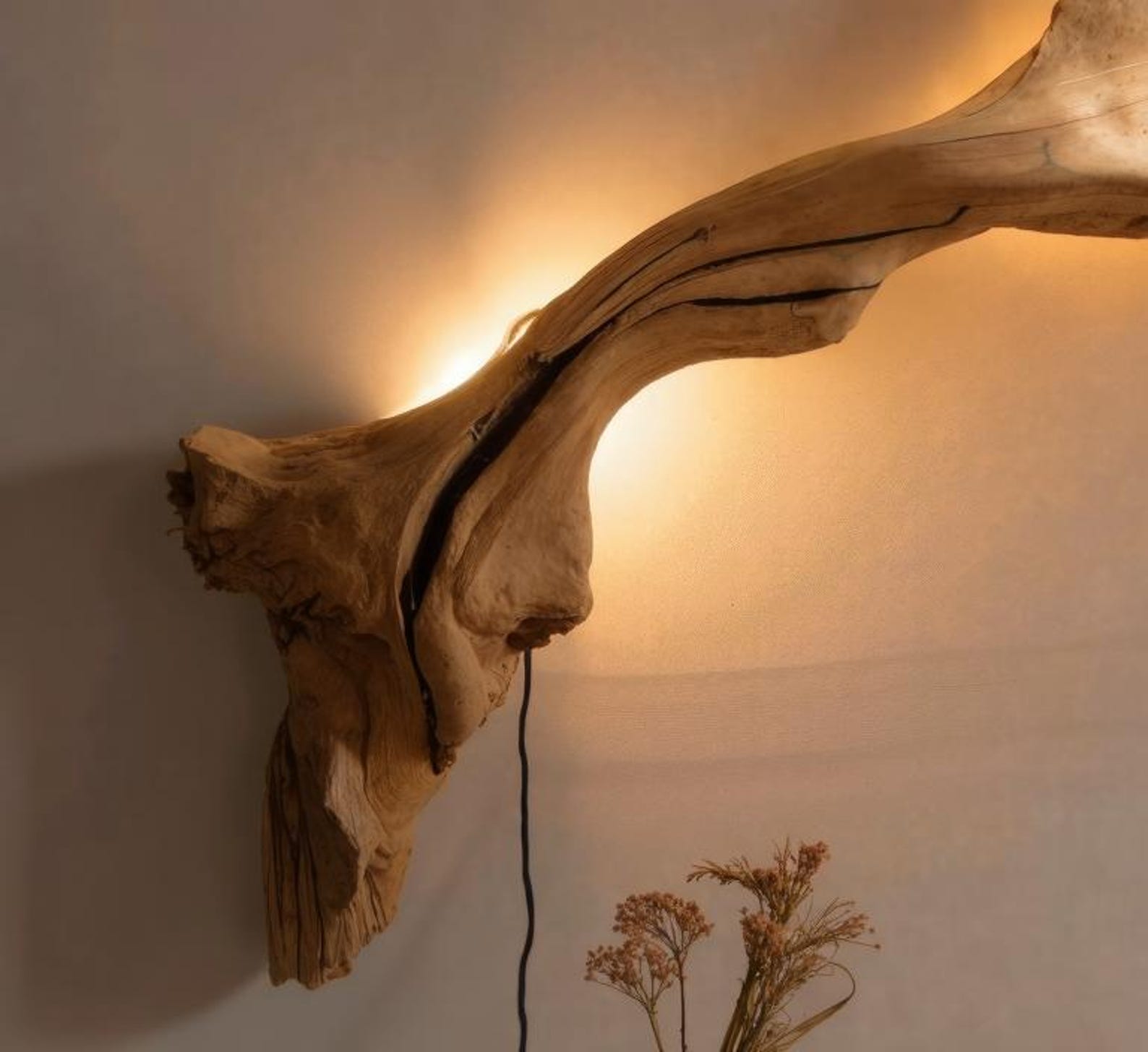 Rustic Driftwood Wall Sconce For Living Room Bedroom And Hallway SITHLAM002 1