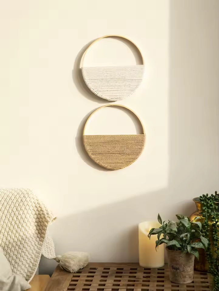 Handwoven Macramé Wall Hanging | Set of 2 1