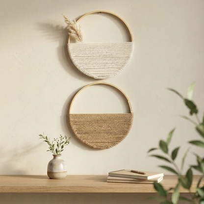 Elara Haus Artisanal Macramé Geometric Wall Hanging Set