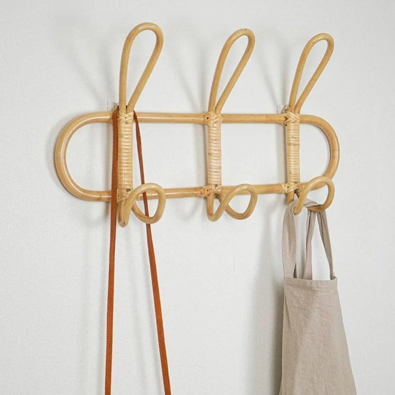 Rattan Braided Wall Hooks | Handmade 0