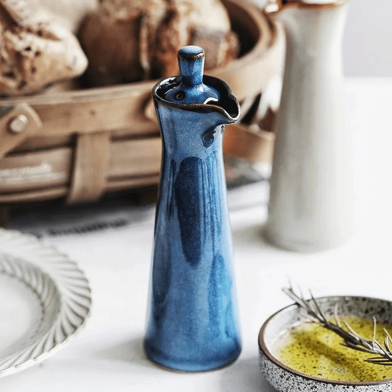 Runned Glazed Dispenser Bottle | Ceramic 2