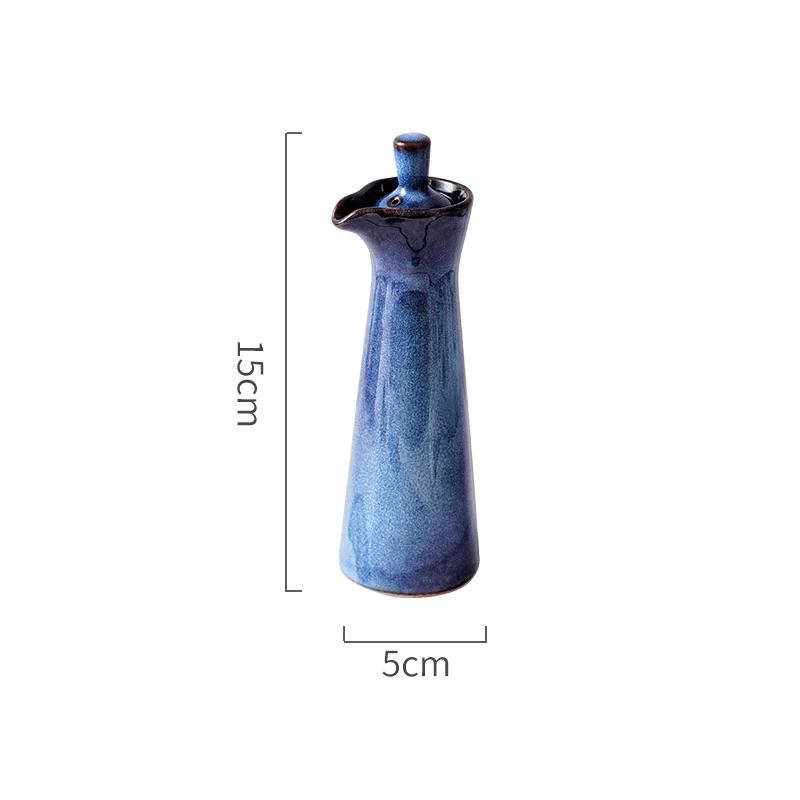 Runned Glazed Dispenser Bottle | Ceramic 7