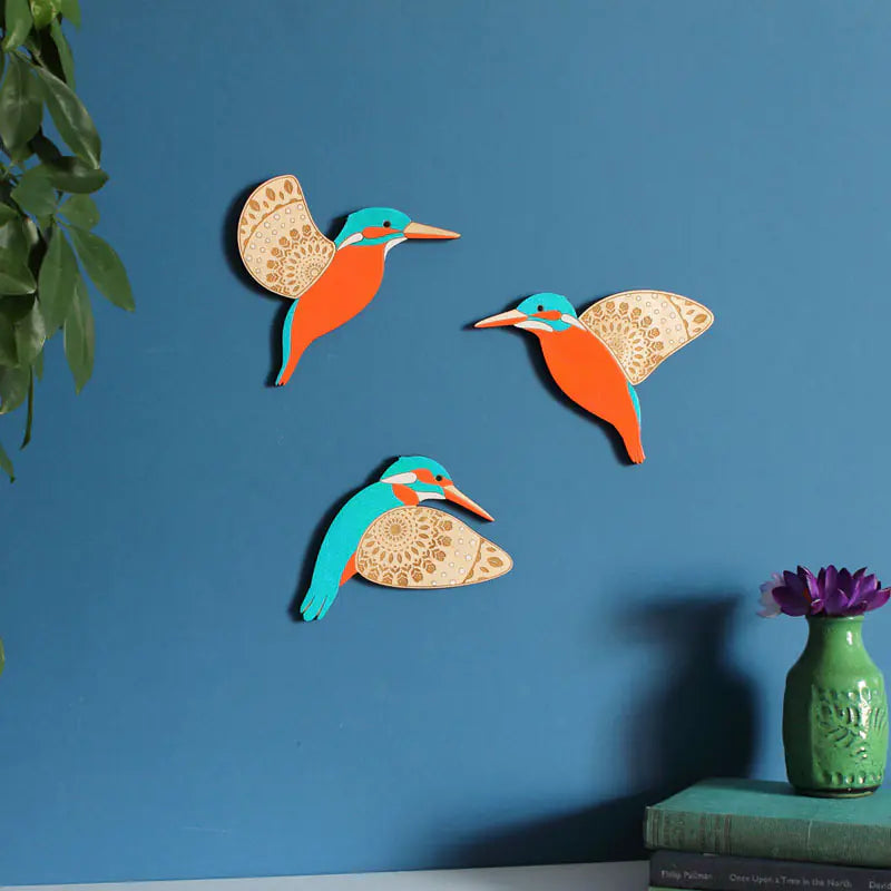 Wooden Bird Wall Decor Set | Living Room 7