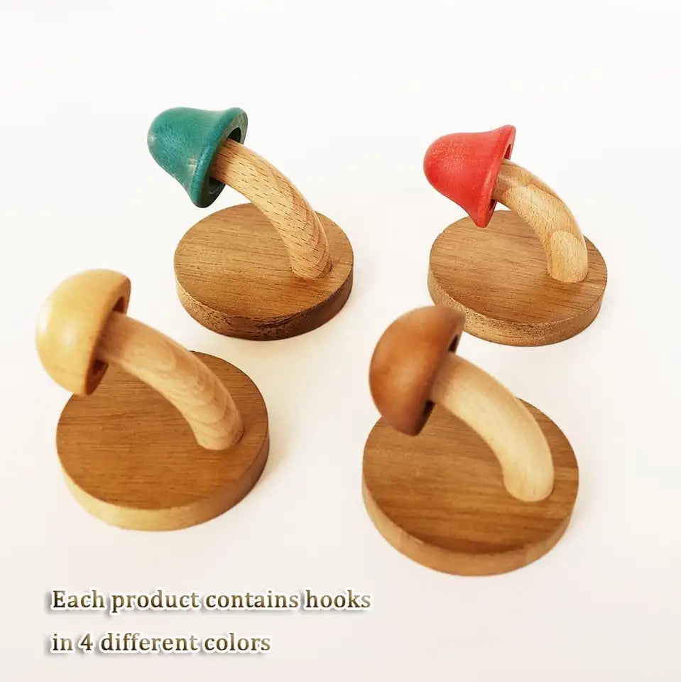 Mushroom Coat Hooks | Colorful & Fun Wall Decor 3