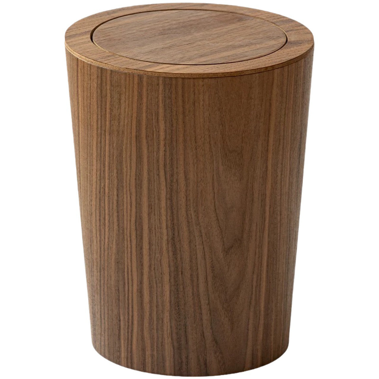 Wooden-Style Trash Bin with Optional Rotating Lid – Modern & Functional Design 3