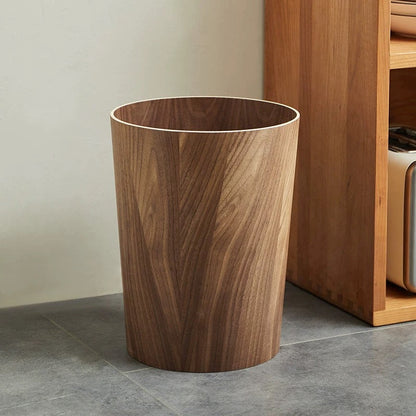 Wooden-Style Trash Bin with Optional Rotating Lid – Modern & Functional Design 7