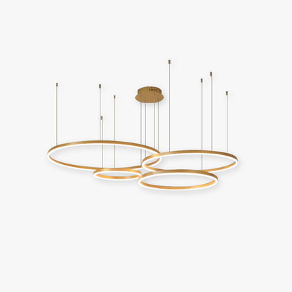 Arisha Pendant Lamp Metal Black/Gold/Coffee Tir-Circle Modern 1