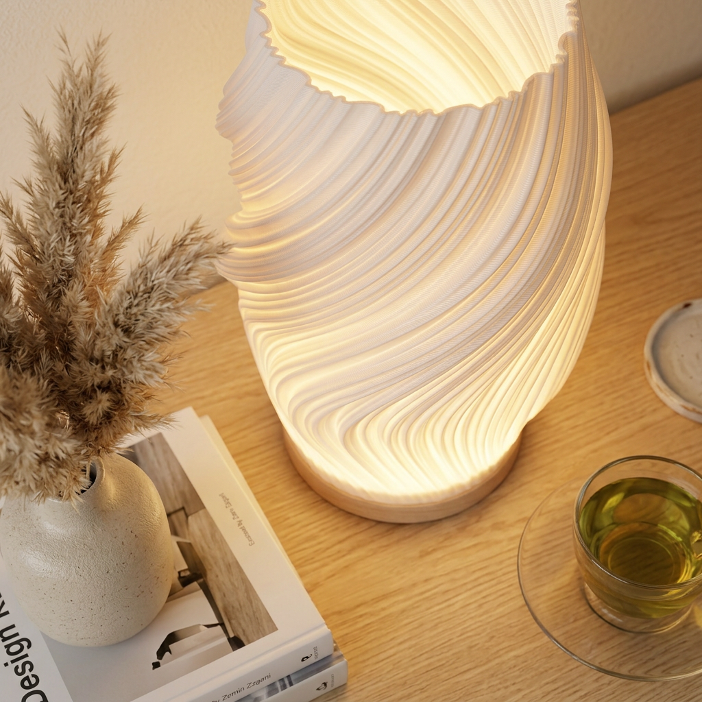 Elara Haus Artistic Curve Table Lamp