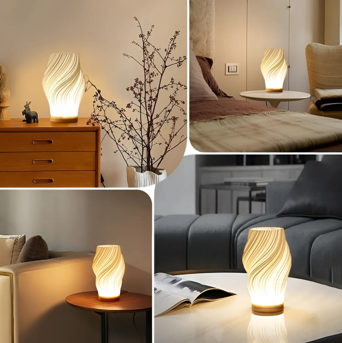 Elara Haus Artistic Curve Table Lamp