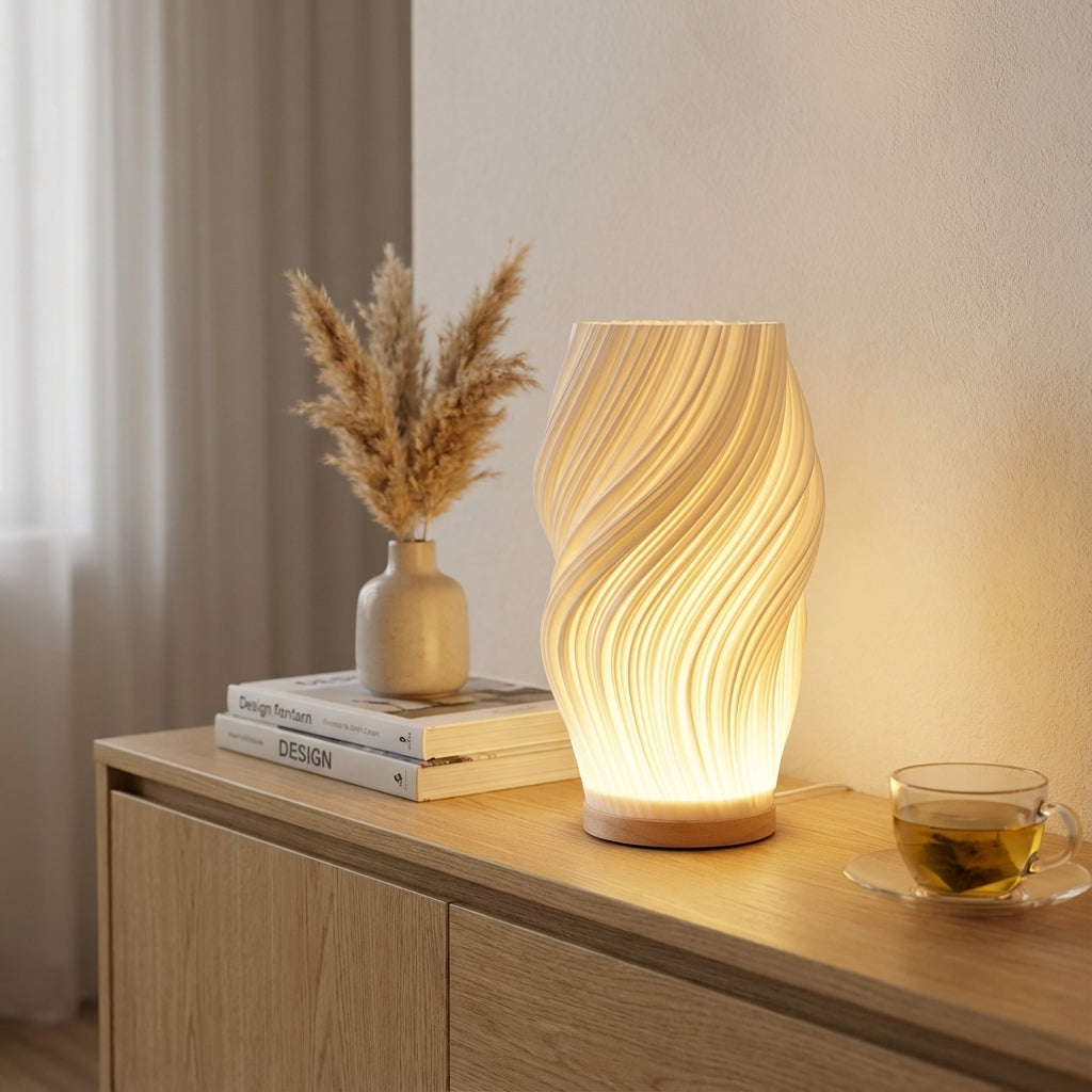 Elara Haus Artistic Curve Table Lamp