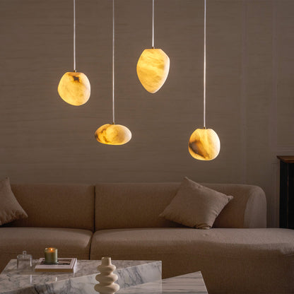 Galet Spanish Alabaster Pendant Lamp 3