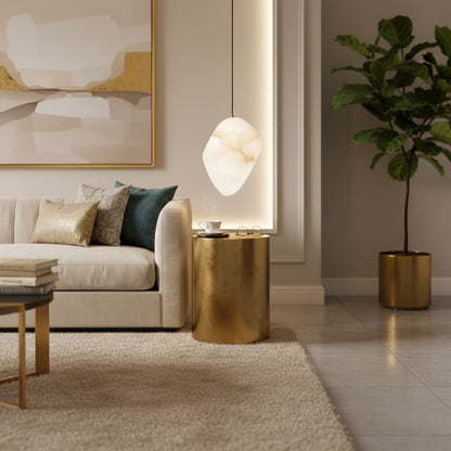 Galet Spanish Alabaster Pendant Lamp 5