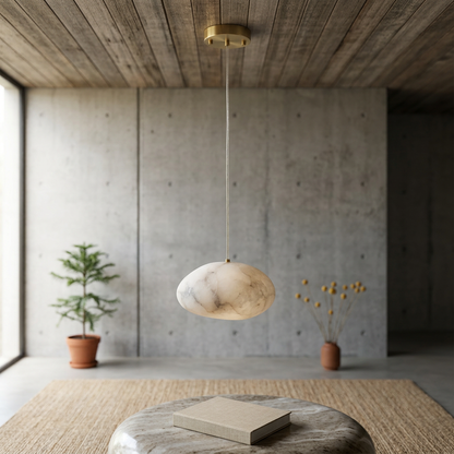 Elara Haus Asymmetric Stone Cluster Pendant Ceiling Light