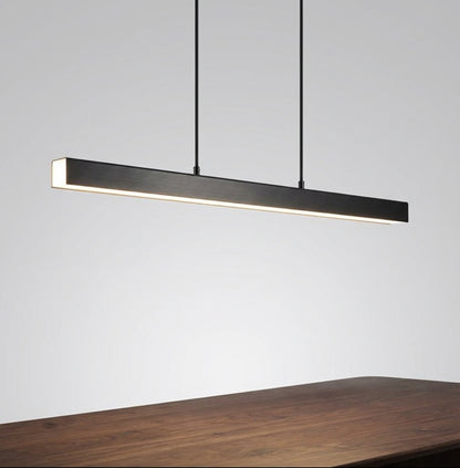 Elara Haus Black Pendant Light - Metal And Acrylic Kitchen Pendant Lighting