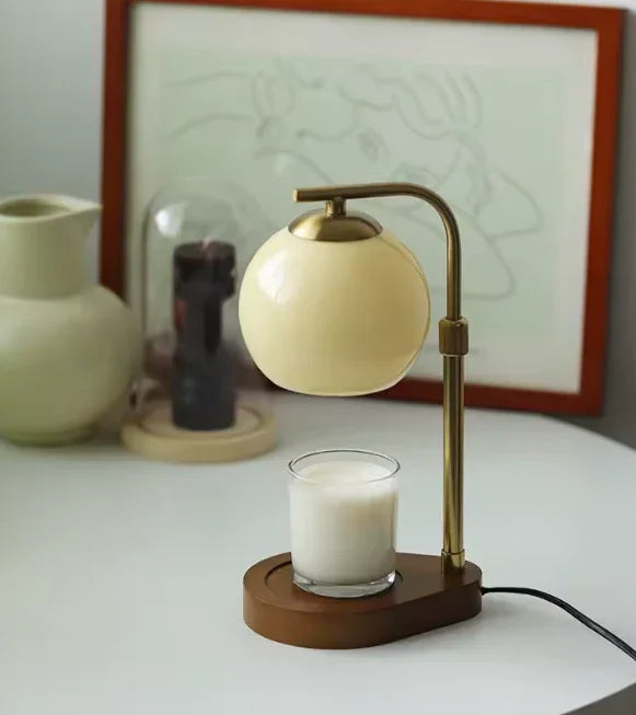 Elara Haus Candle Warmer Lamp - Metal And Glass Modern Design Elegant Lighting 6