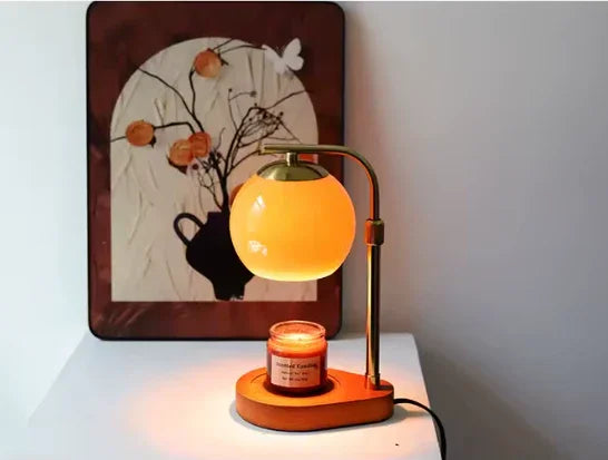 Elara Haus Candle Warmer Lamp - Metal And Glass Modern Design Elegant Lighting 7