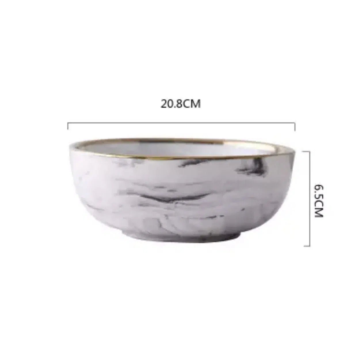 Marble Pattern Porcelain Plate Set 6