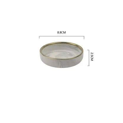 Marble Pattern Porcelain Plate Set 0