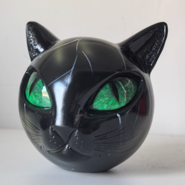 Elara Haus Cat Sculpture - High-Quality Resin Artistic Home Decor 0