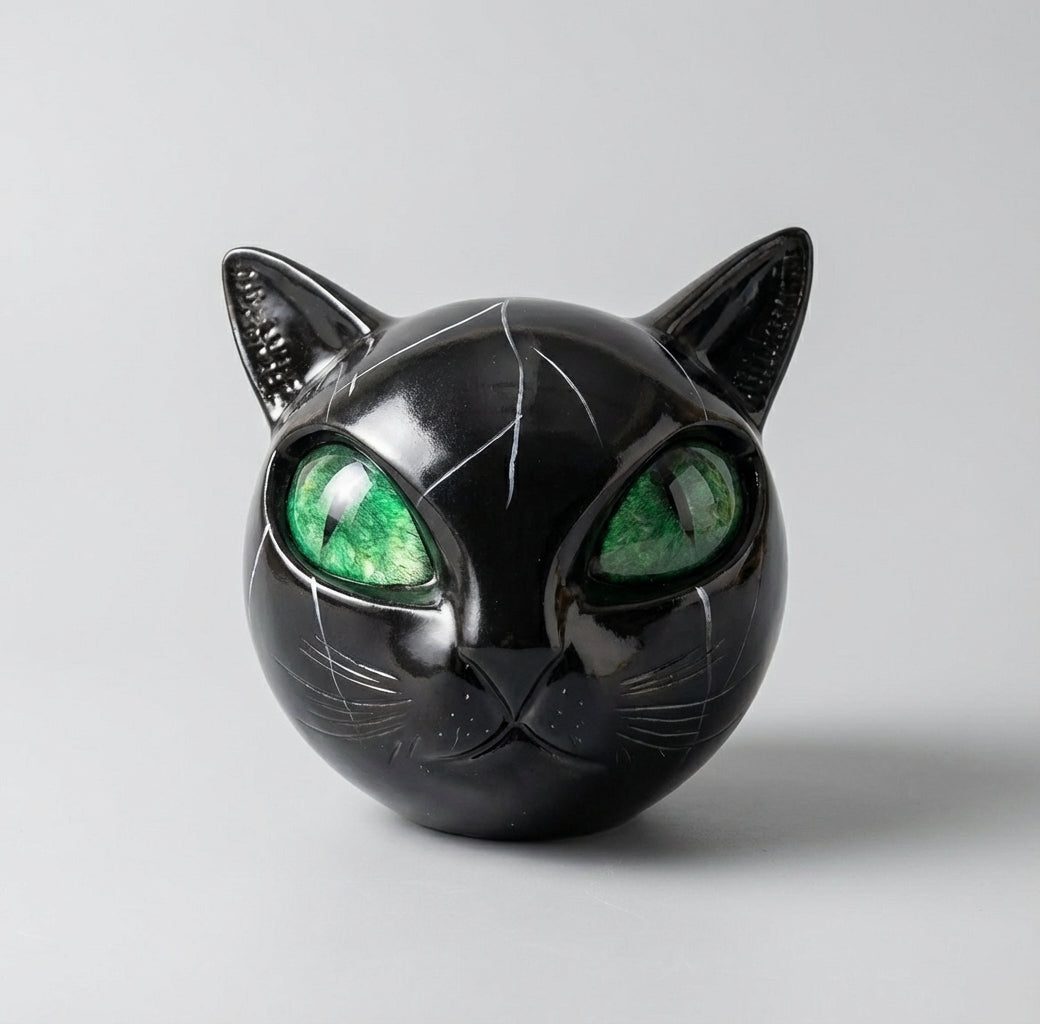 Elara Haus Cat Sculpture - High-Quality Resin Artistic Home Decor