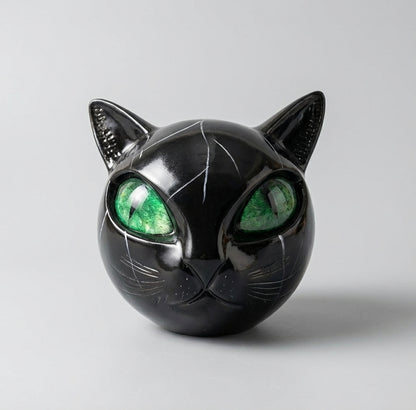 Elara Haus Cat Sculpture - High-Quality Resin Artistic Home Decor