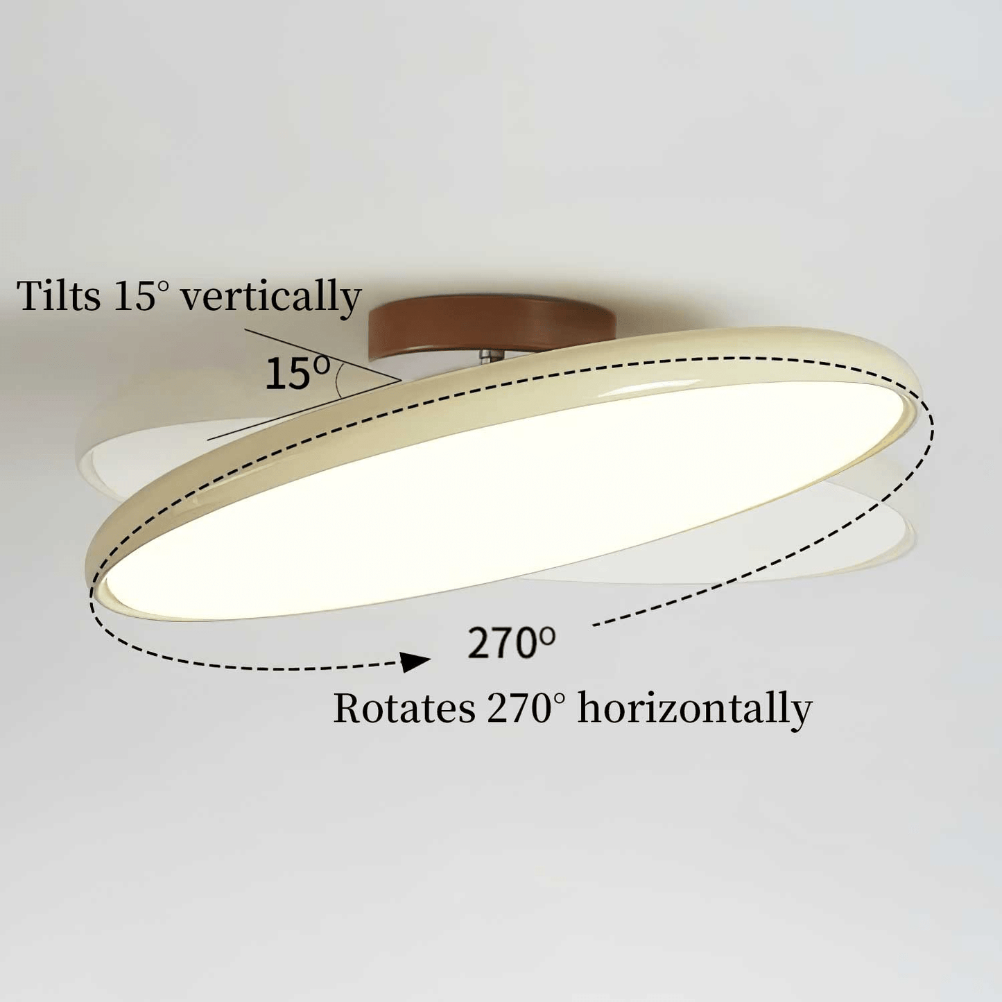 Elara Haus Ceiling Light Fixture - Metal and Acrylic Adjustable LED Ceiling Lights 3