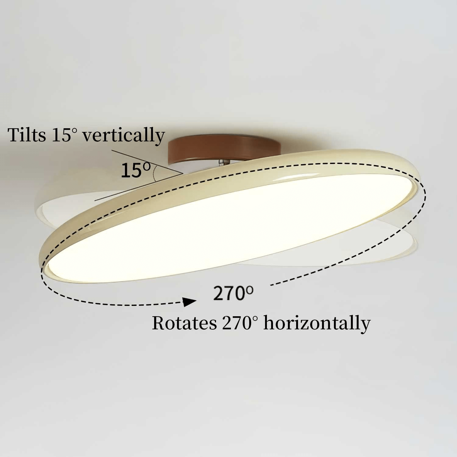 Elara Haus Ceiling Light Fixture - Metal and Acrylic Adjustable LED Ceiling Lights 3