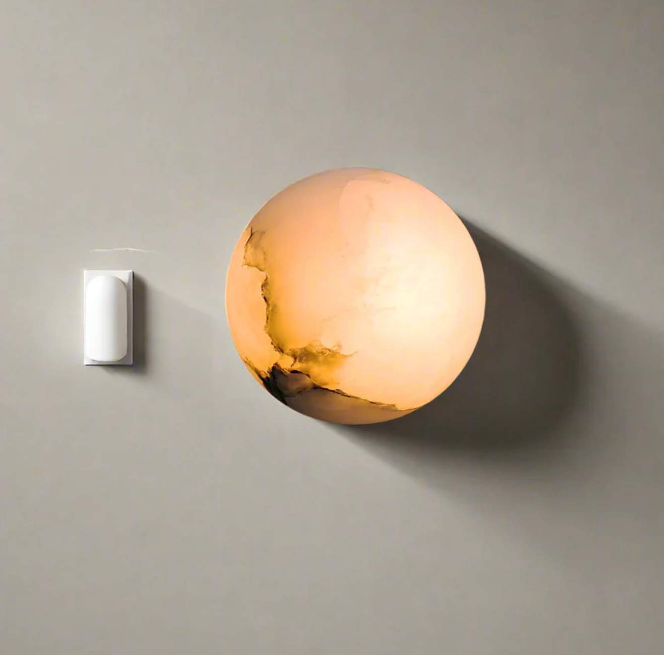 LED marble ball wall sconce – a modern decorative lamp 7