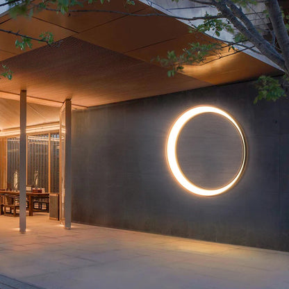 Modern round LED wall lamp – decorative wall lighting inspired by the moon 3