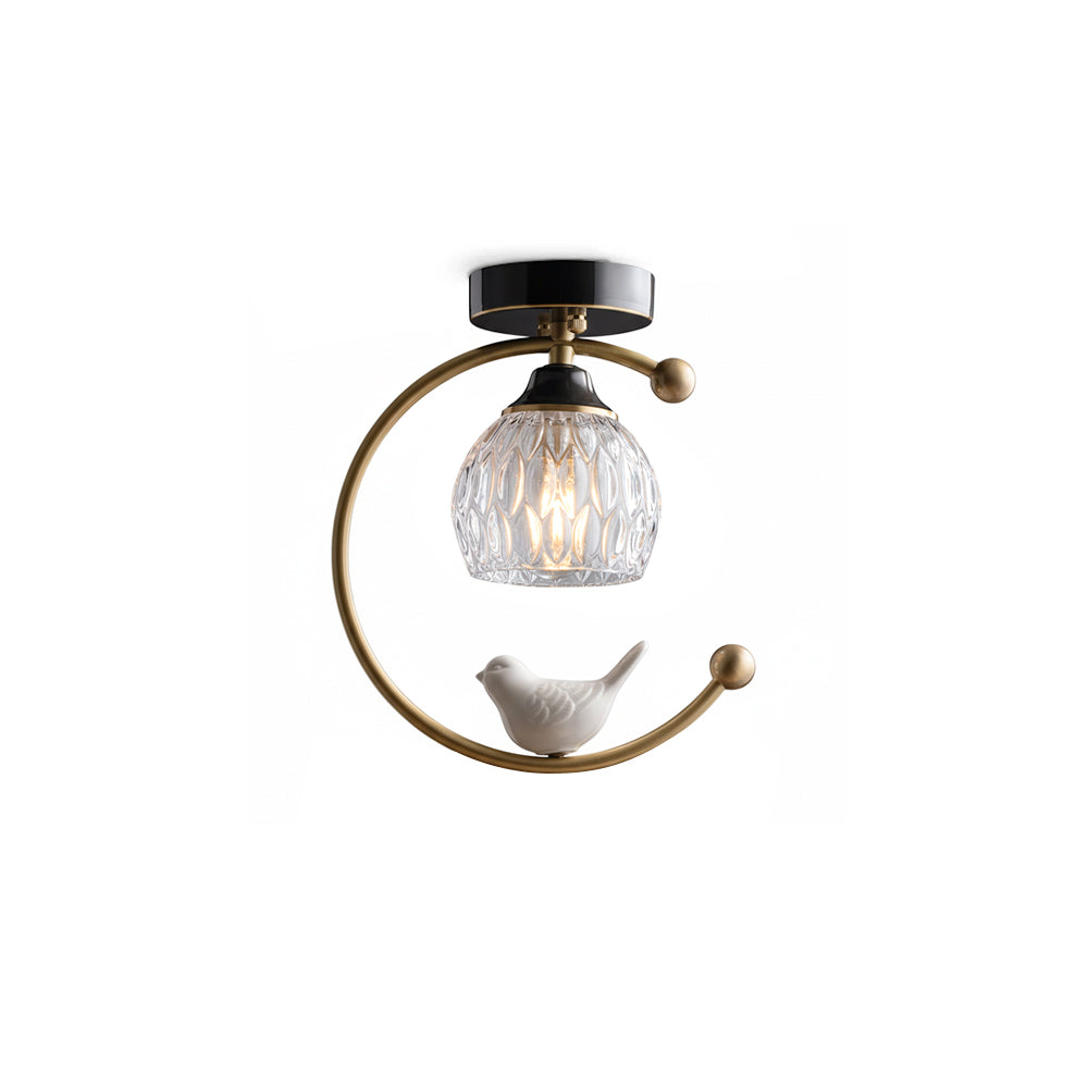 Ceramic Bird Ceiling Lamp 1