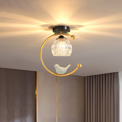 Ceramic Bird Ceiling Lamp 2