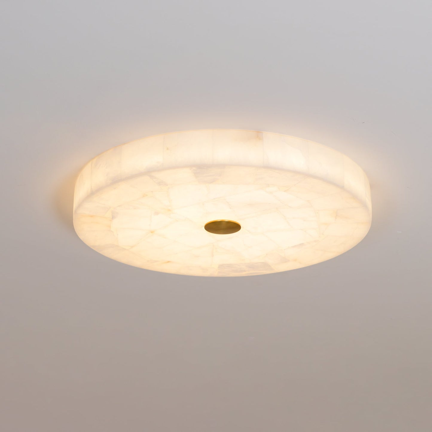 Round Mosaic Alabaster Ceiling Lamp 10
