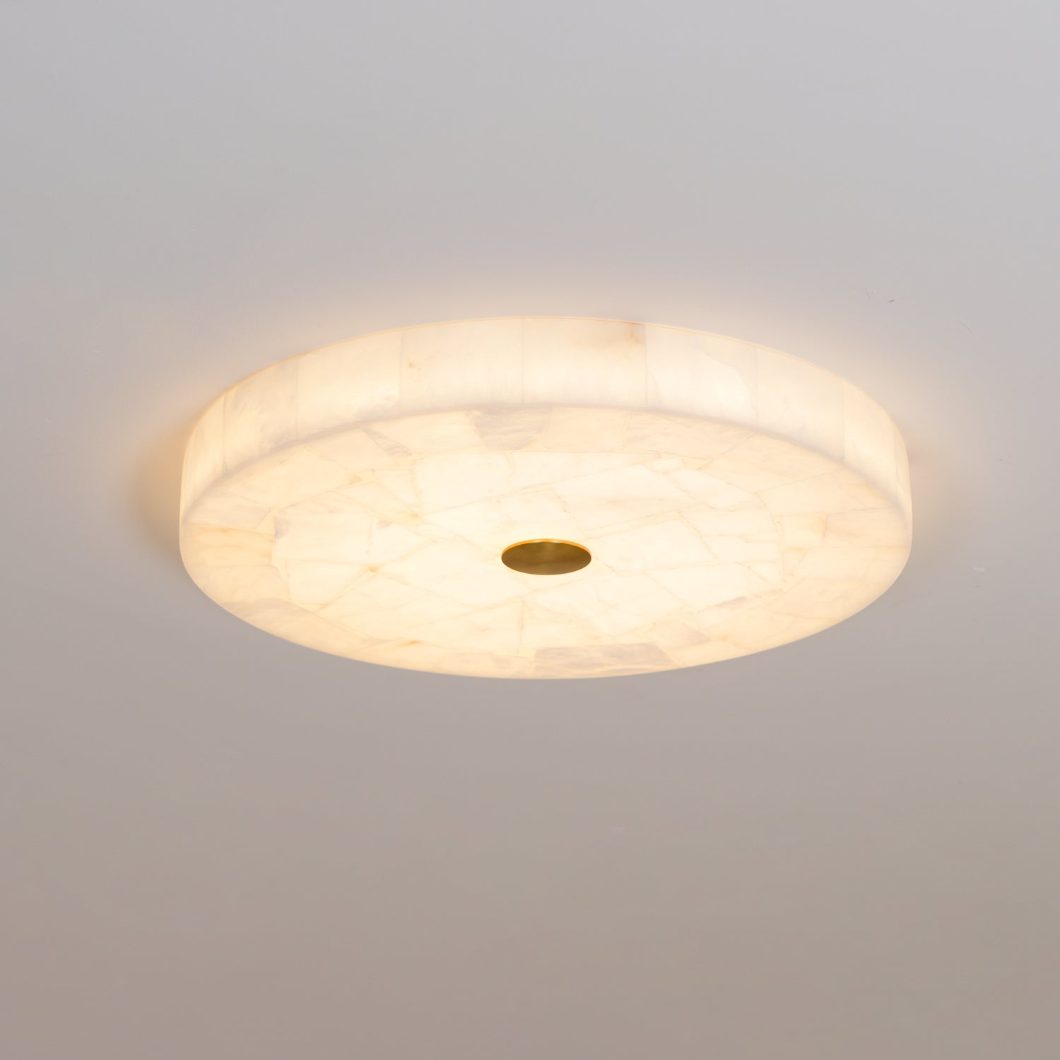 Round Mosaic Alabaster Ceiling Lamp 10