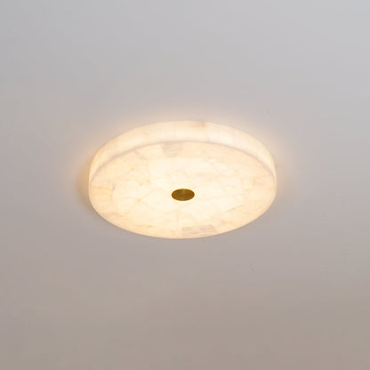 Round Mosaic Alabaster Ceiling Lamp 0