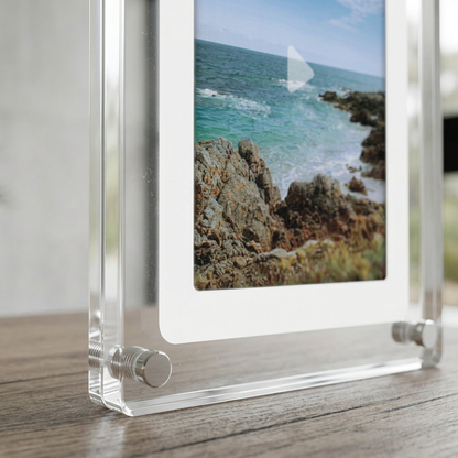 Elara Haus Clear Acrylic Digital Motion Photo Frame