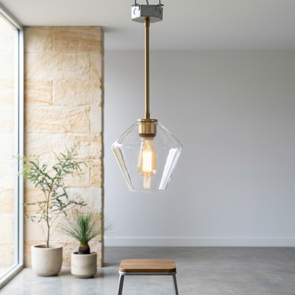 Elara Haus Clear Kitchen Island Pendant
