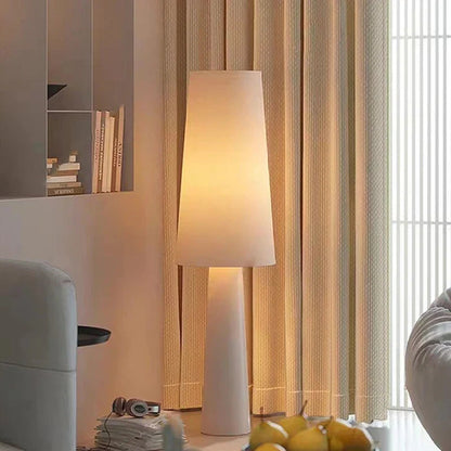 Sivora – Wabi Sabi Floor Lamp with Fabric Shade 0