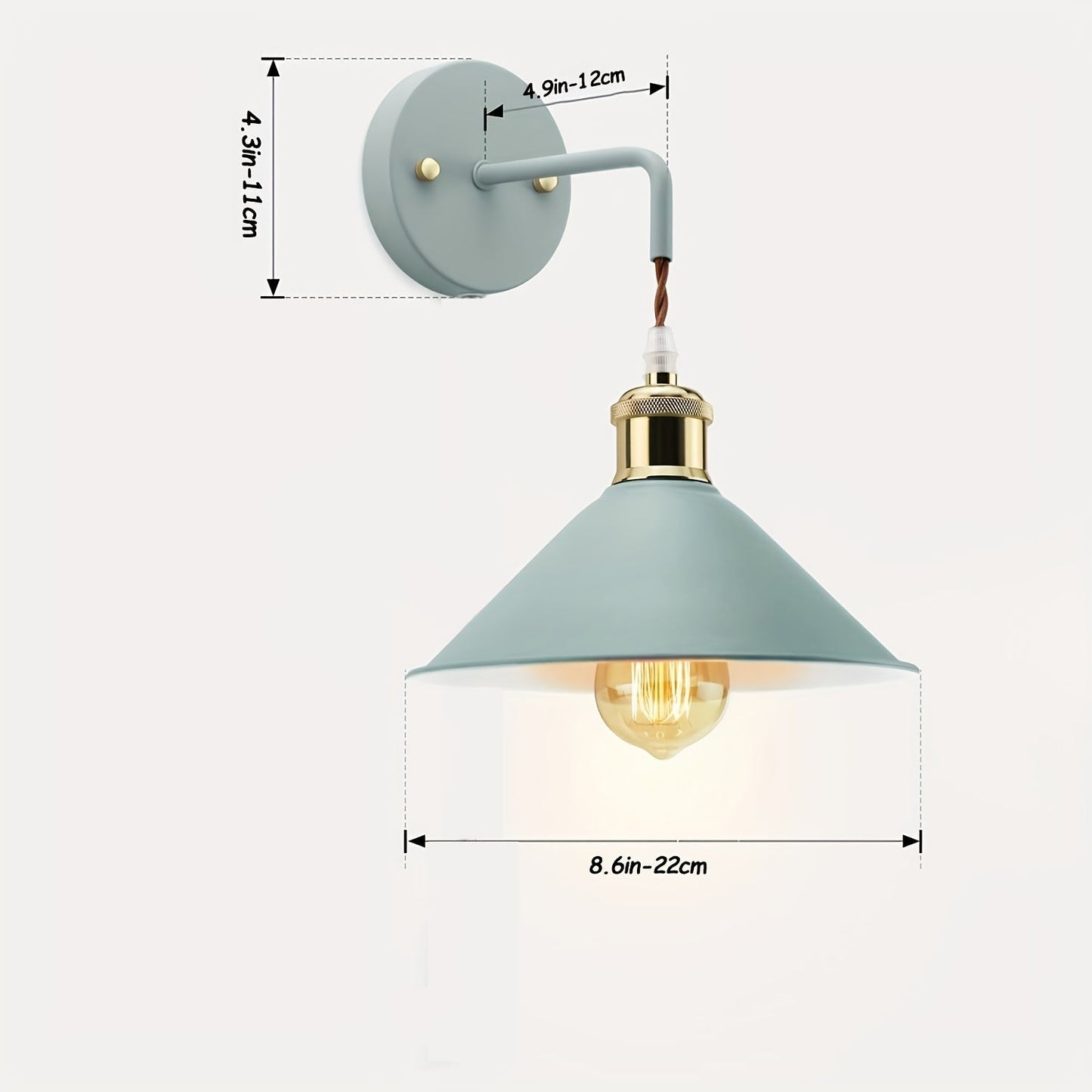 Modern Metal Wall Sconce | Industrial Oil-Rubbed Wall Light Fixture 7