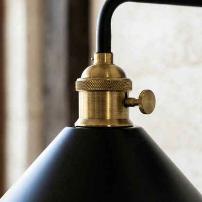 Elara Haus Conical Metal Shade Wall Sconce