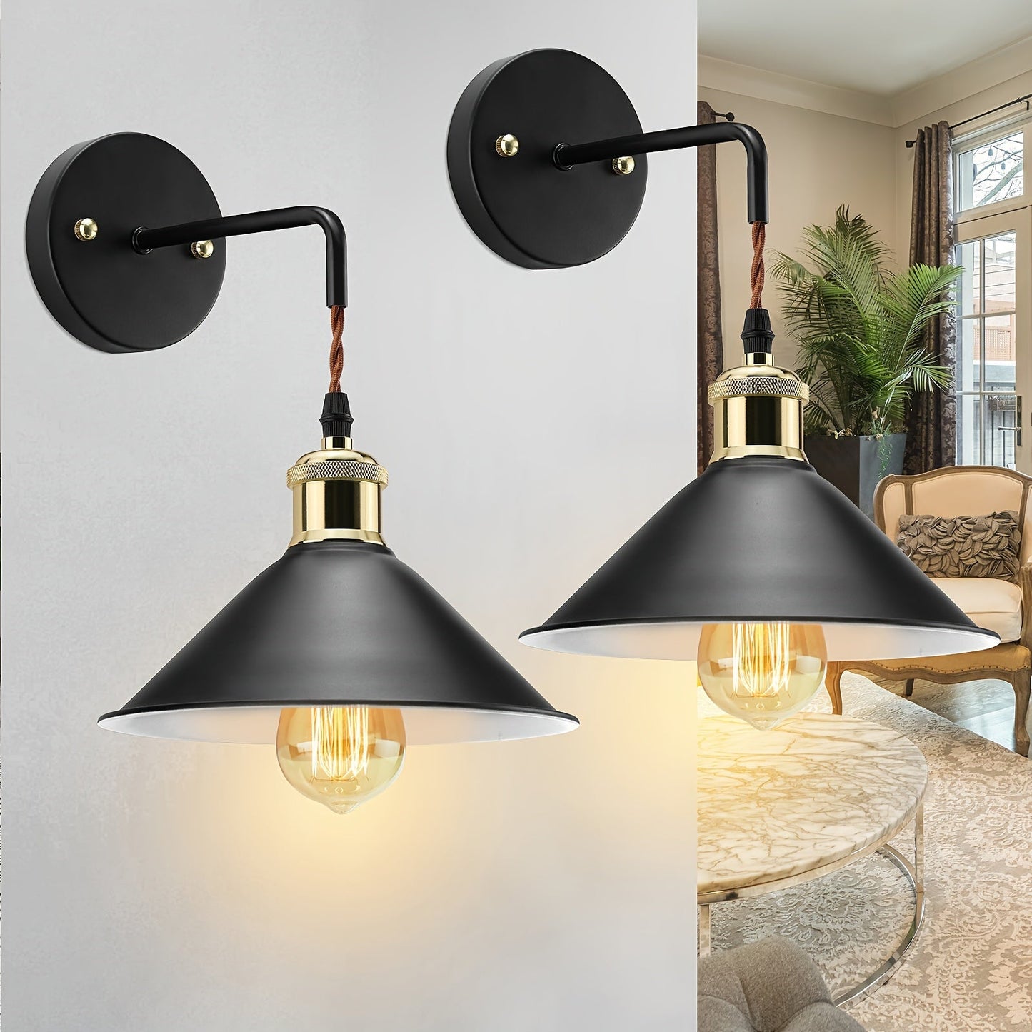 Modern Metal Wall Sconce | Industrial Oil-Rubbed Wall Light Fixture 3