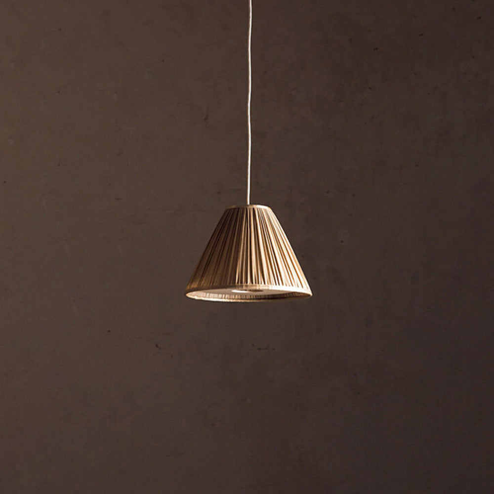 Ritta Wabi Sabi Pleated Metal Pendant Lamps Living Room 0