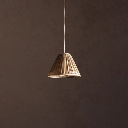 Ritta Wabi Sabi Pleated Metal Pendant Lamps Living Room 0