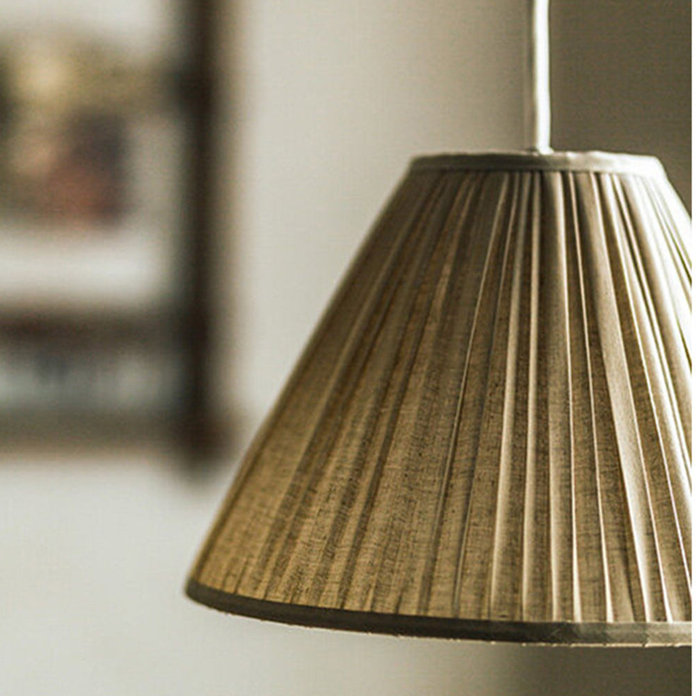 Ritta Wabi Sabi Pleated Metal Pendant Lamps Living Room 2