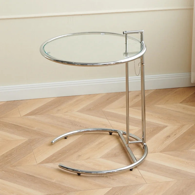 Solvane - Glass Coffee Table with Stainless Steel Base 1