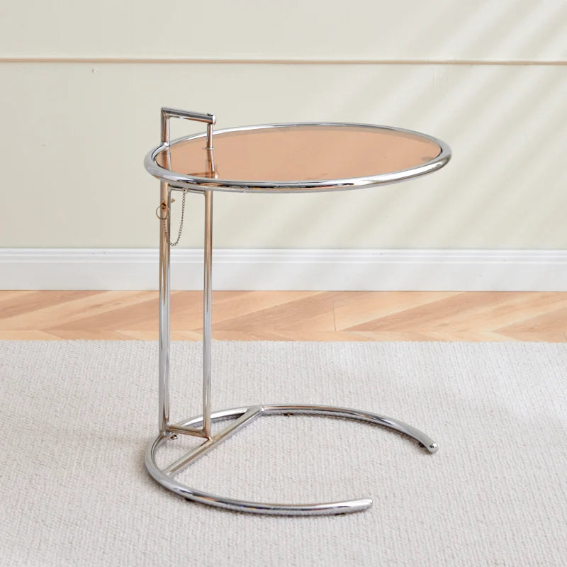 Solvane - Glass Coffee Table with Stainless Steel Base 2