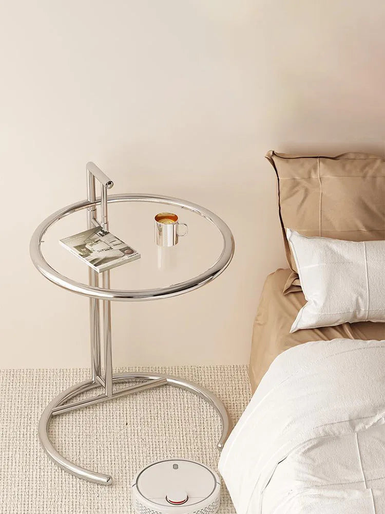Solvane - Glass Coffee Table with Stainless Steel Base 3
